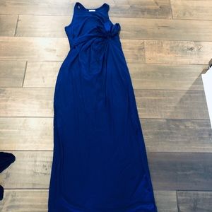 Periwinkle maternity maxi! Gorgeous!